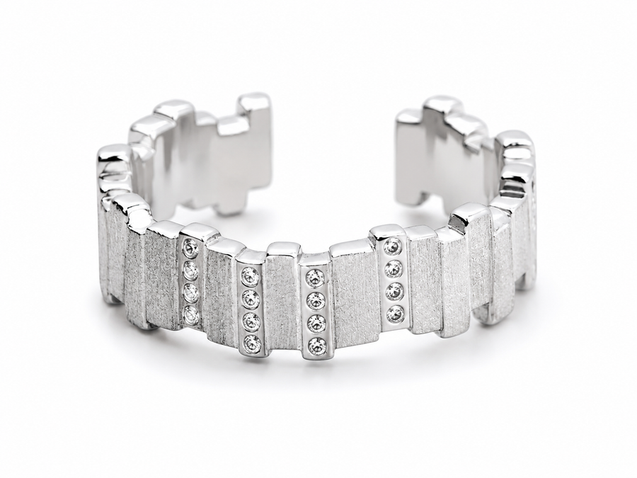 Essentials Geometric Open Ring product view