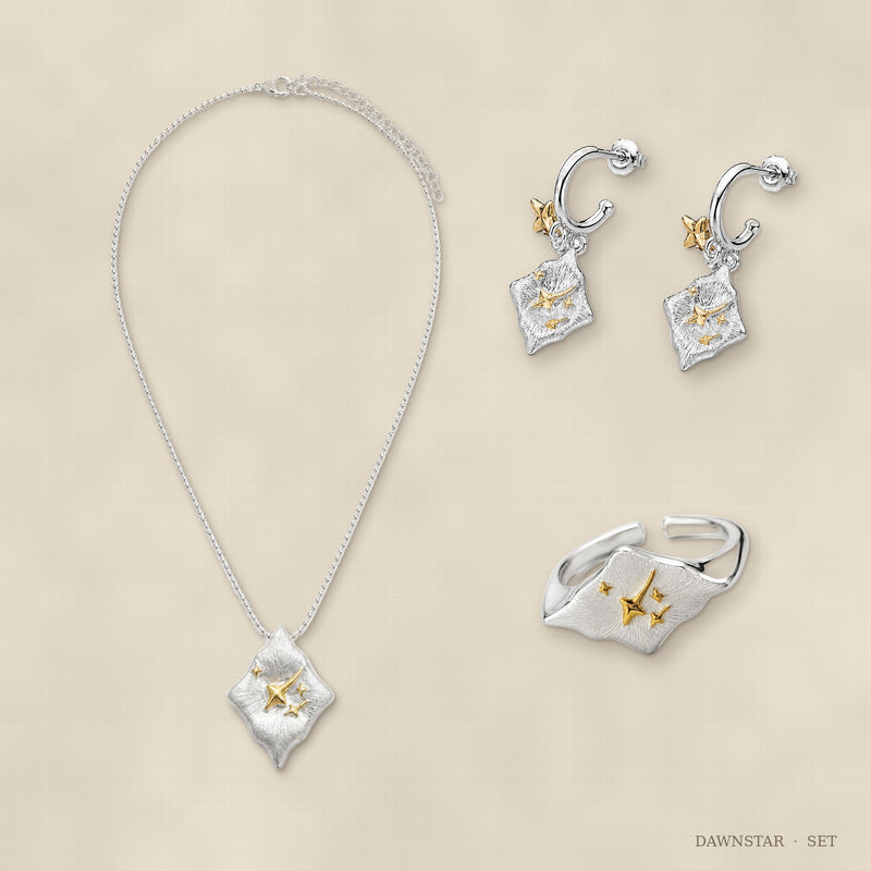 Dawnstar Jewelry Set – Ring, Earrings & Necklace