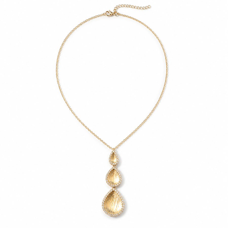 Gilded Moment Triple-Drop Necklace product view