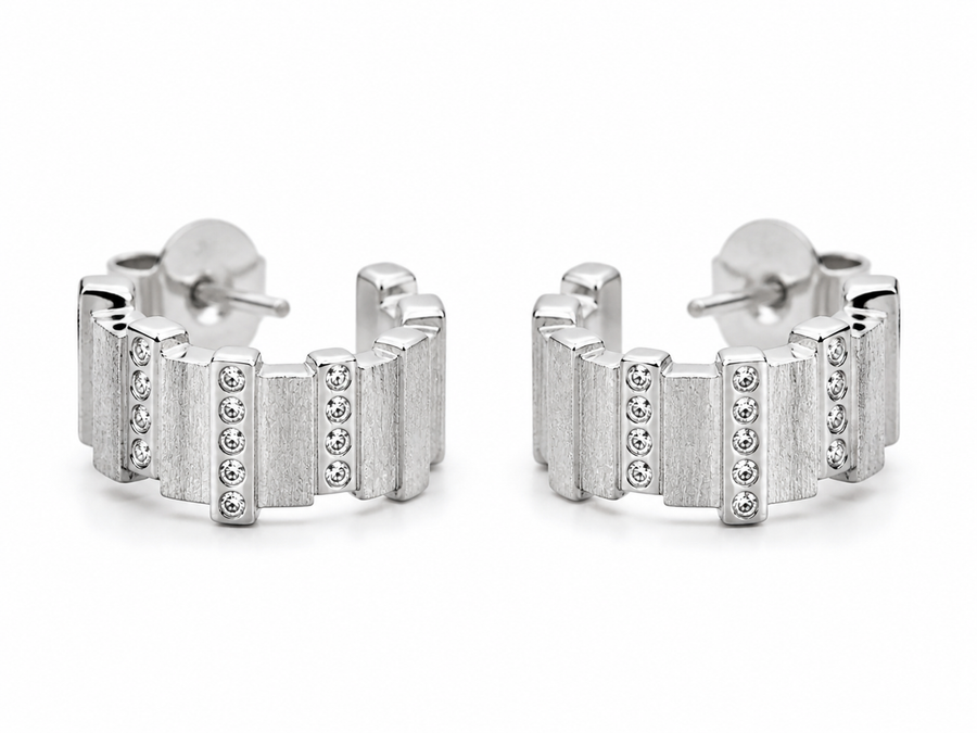 Essentials Silver Hoop Earrings product view
