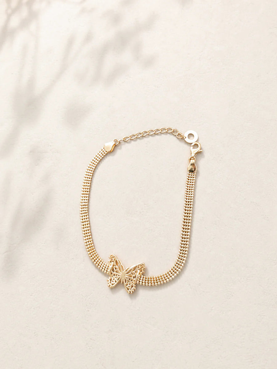 Butterfly Lace sterling silver bracelet
