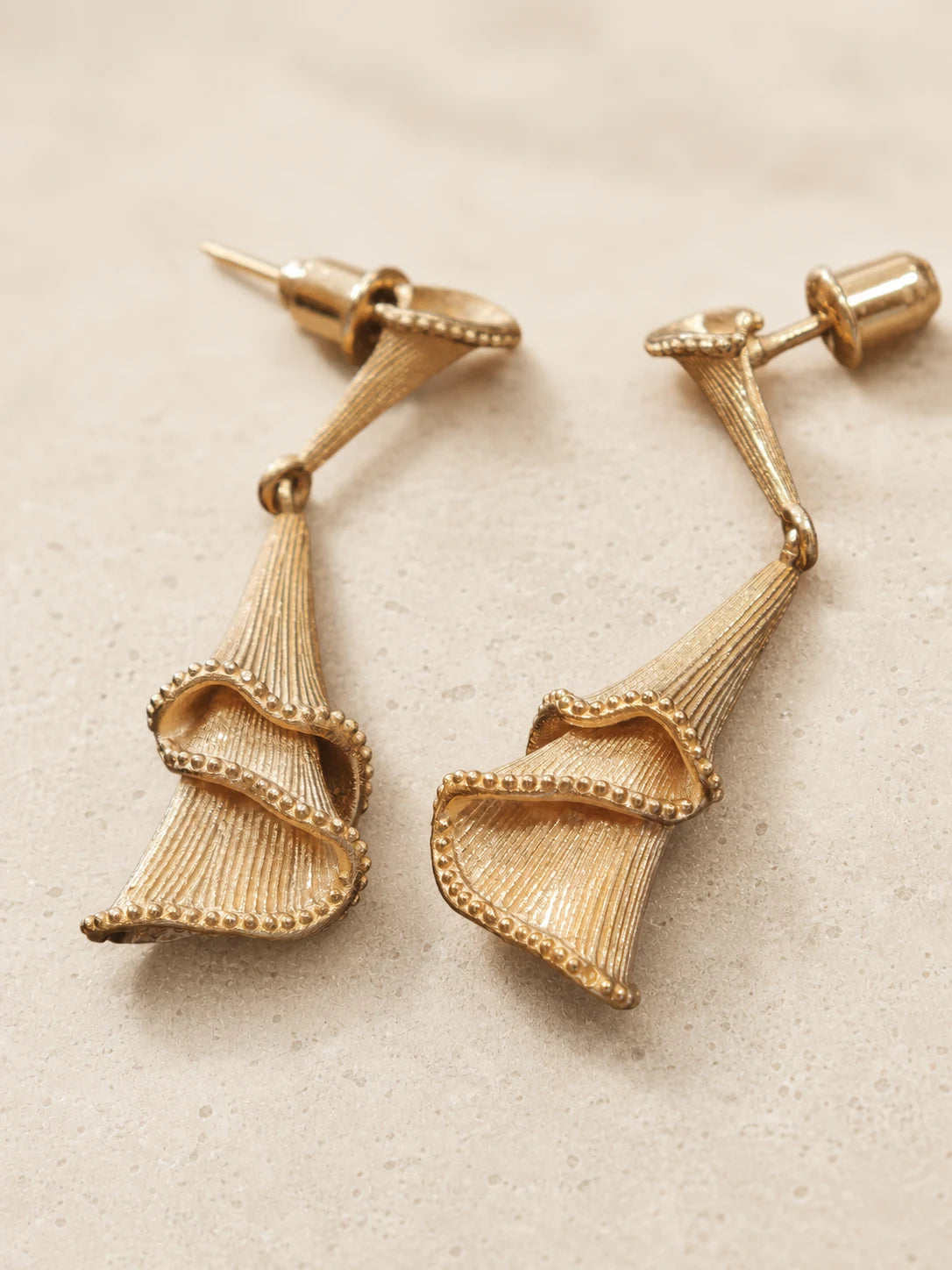 Ginkgo Waltz sculptural earrings