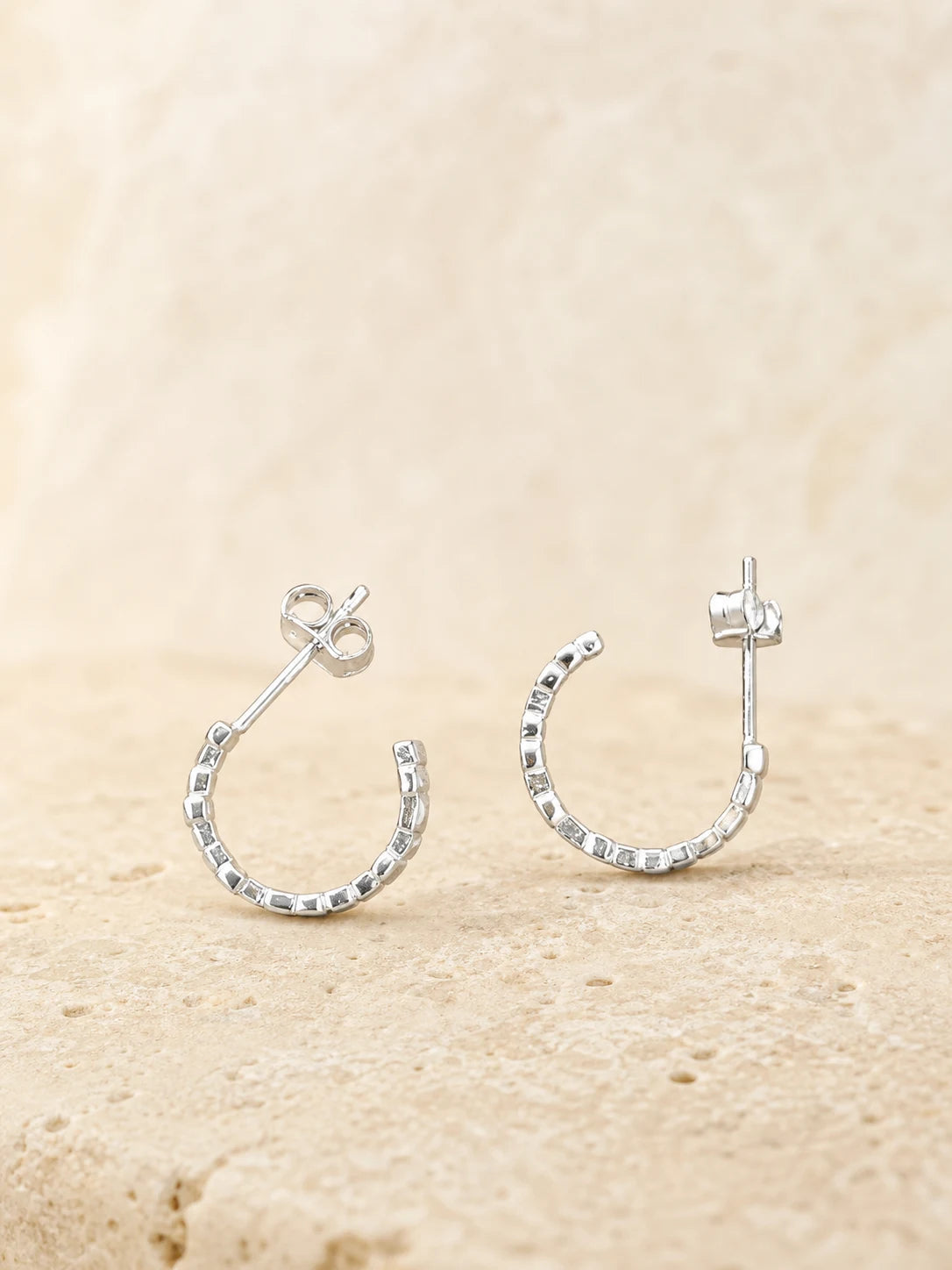 Essentials S925 sterling silver hoop earrings