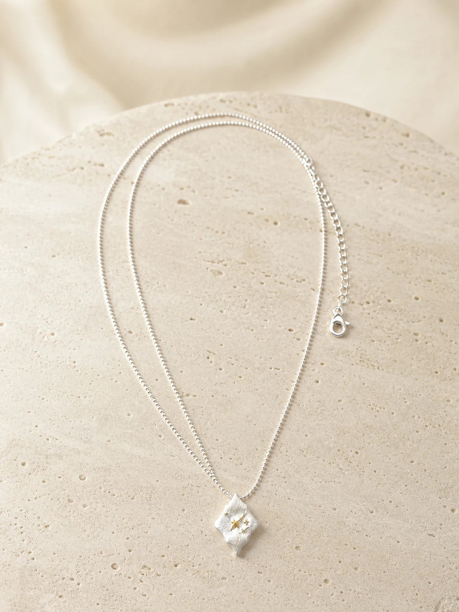 Dawnstar two-tone pendant necklace