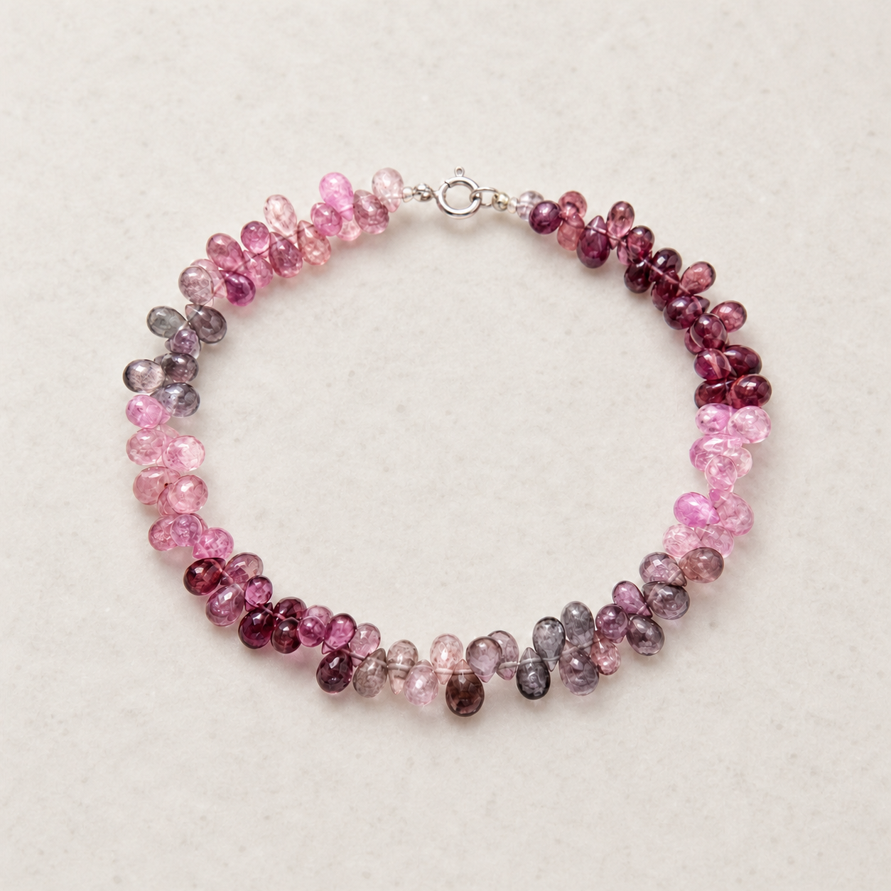 Rose Violet Teardrop Bracelet