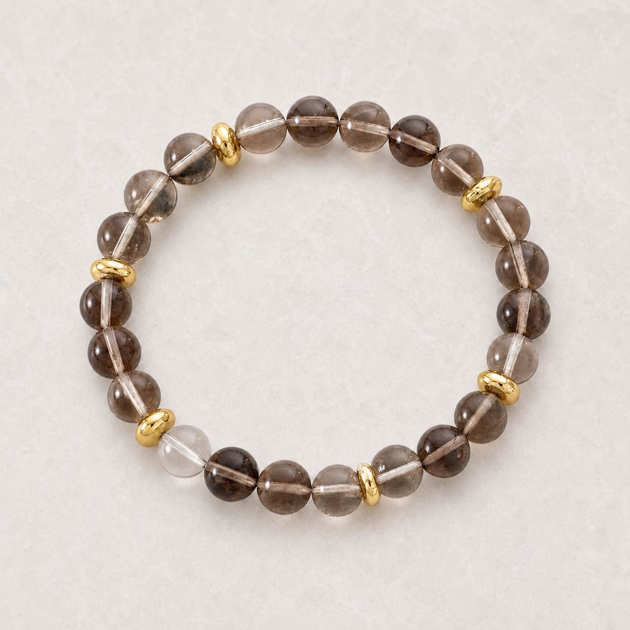 Smoky Gold Spacer Bracelet