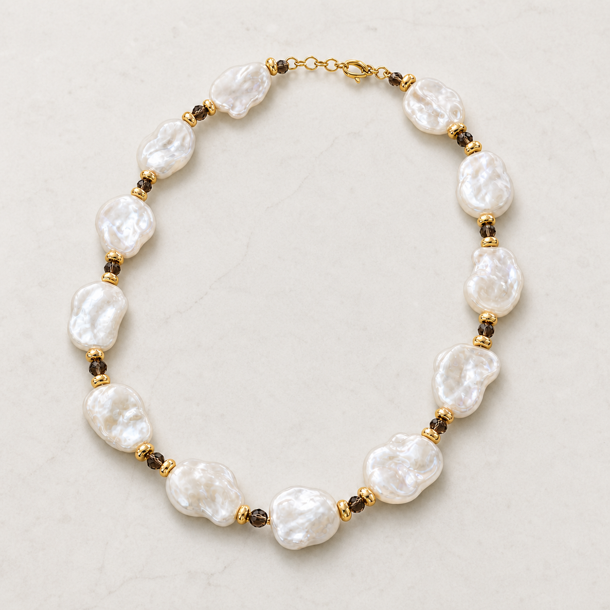 Smoky Baroque Pearl Collar