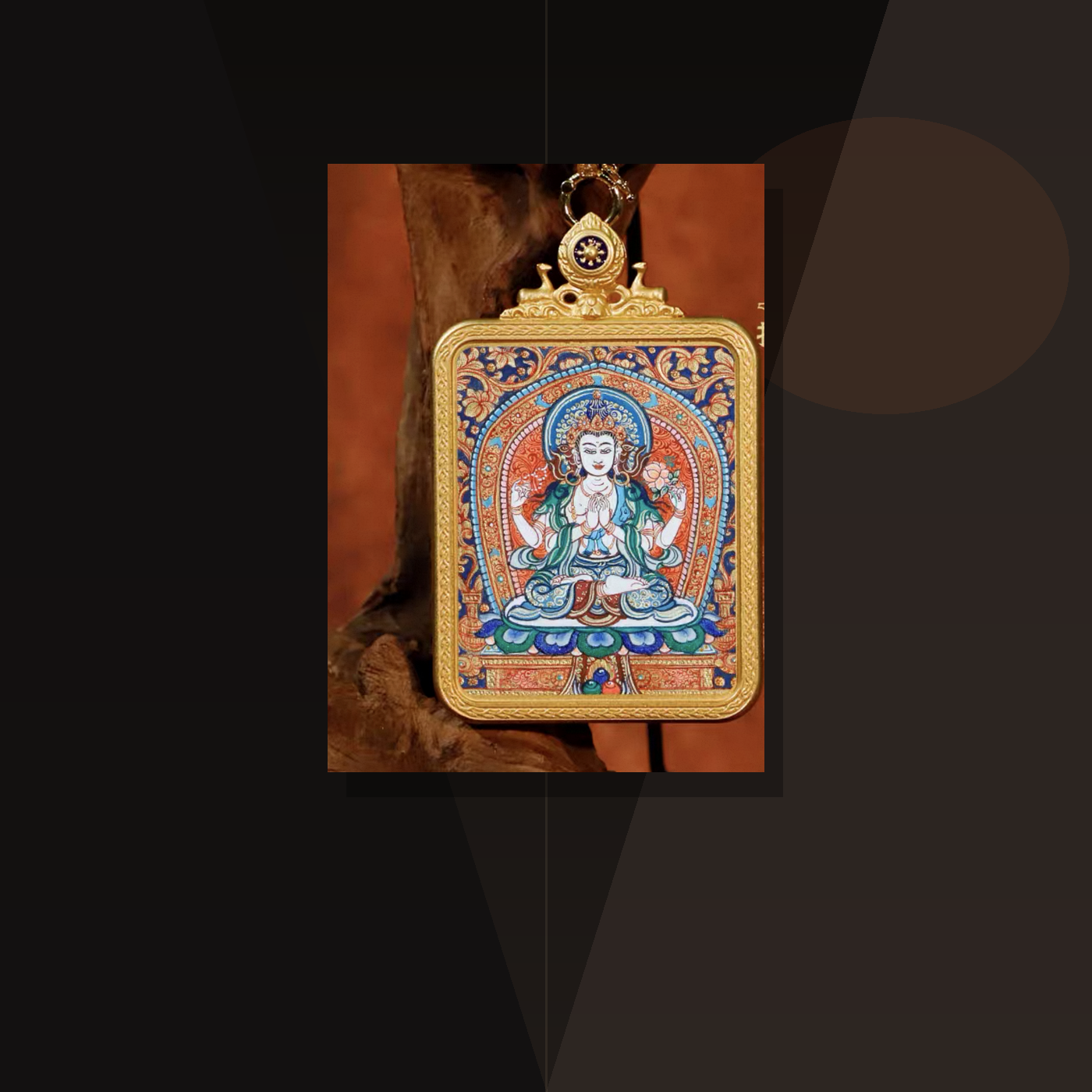 Four-Armed Avalokitesvara Guardian Pendant lifestyle scene