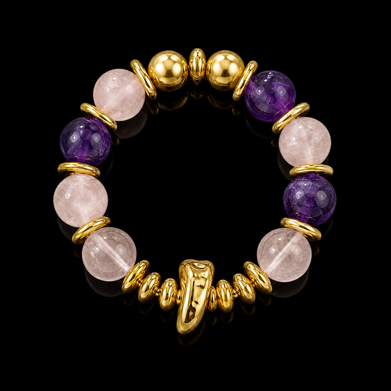 Amethyst Blush Charm Bracelet