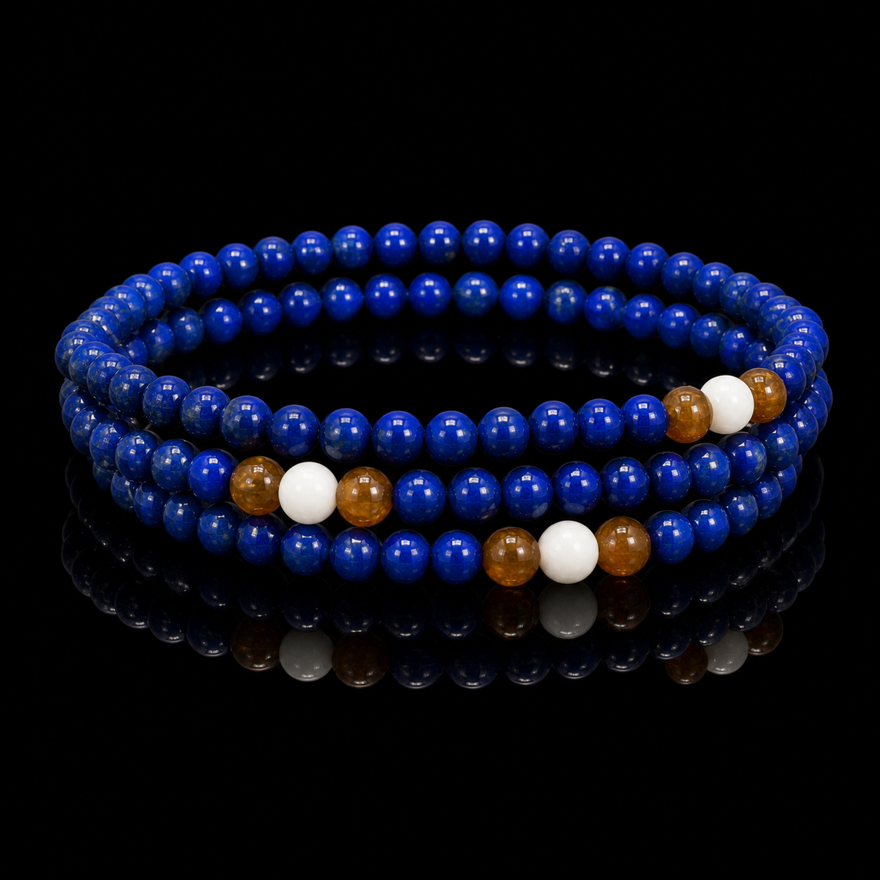 Deep Blue Wrap Bracelet