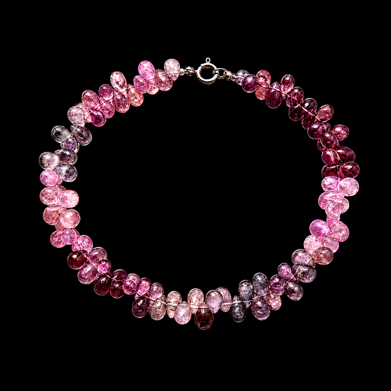Rose Violet Teardrop Bracelet