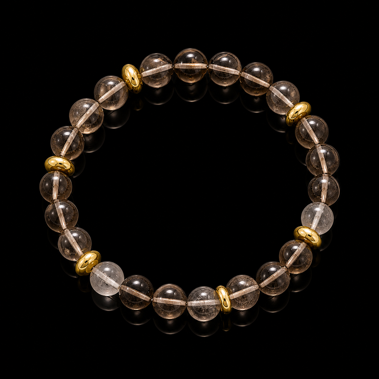 Smoky Gold Spacer Bracelet
