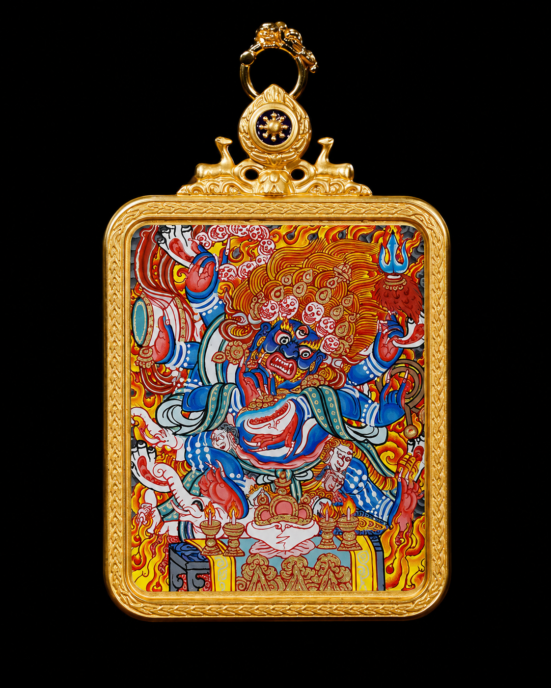 Mahakala Thangka Pendant